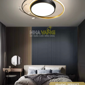 ĐÈN ỐP TRẦN MICA VÒNG HOA PHA LÊ HIỆN ĐẠI MN-097