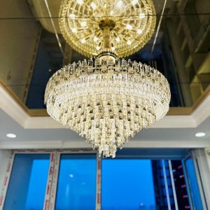 Đèn Chùm Pha Lê DCP--18 tay (Sao chép)