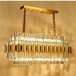 ĐÈN CHÙM PHA LÊ TRANG TRÍ ÁNH VÀNG GOLD L-1908-V